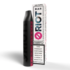 RIOT BAR Disposable Zero - Strawberry Blueberry Ice 0mg